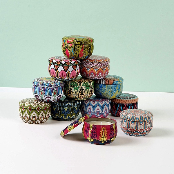 

PandaHall Scented Candles Gift Set, Portable Travel Smokeless Soy Wax Candle, for Aromatherapy and Stress Relief, Mixed Color, 40mm, Bottle..., Multicolor