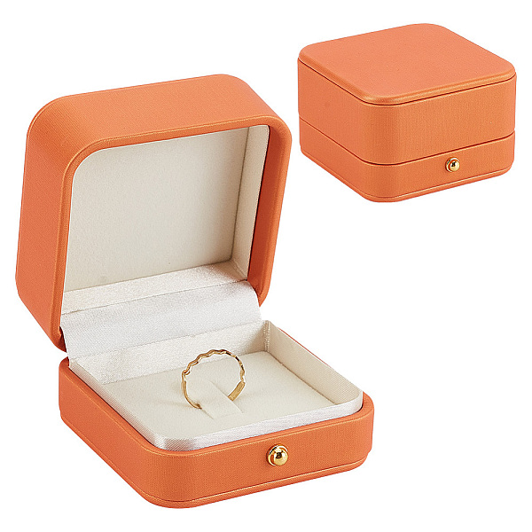PU Leather Brooch Jewelry Box