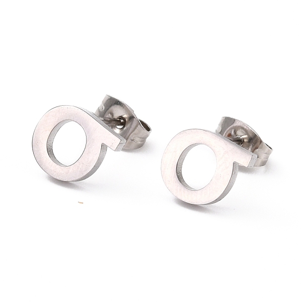 

PandaHall 304 Stainless Steel Greek Alphabet Stud Earrings, Manual Polishing, Letter.S, 7~11x2~10x1.5mm, Pin: 0.8mm 304 Stainless Steel...
