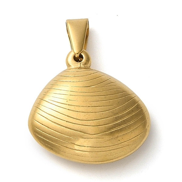 

PandaHall 304 Stainless Steel Pendants, Shell Shape Charm, Golden, 21x21x7mm, Hole: 6.8x3.2mm 304 Stainless Steel Shell Shape