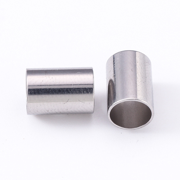 

PandaHall 304 Stainless Steel Beads, Large Hole Beads, Column, Stainless Steel Color, 10x7mm, Hole: 6.2mm 304 Stainless Steel Column