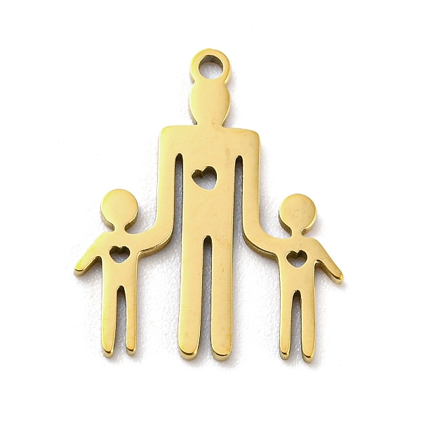 

PandaHall Mother's Day 201 Stainless Steel Pendants, Family Charm, Golden, 17.5x14x1mm, Hole: 1.2mm, 5pcs/bag 201 Stainless Steel Human