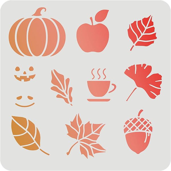 

PandaHall Large Plastic Reusable Drawing Painting Stencils Templates, for Painting on Scrapbook Fabric Tiles Floor Furniture Wood, Square..., White