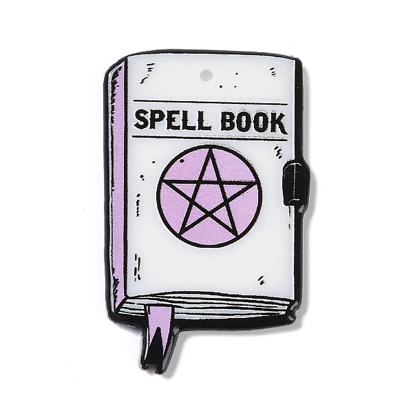

PandaHall Halloween Acrylic Pendants, Book, 44x28x2.5mm, Hole: 2mm Acrylic Book