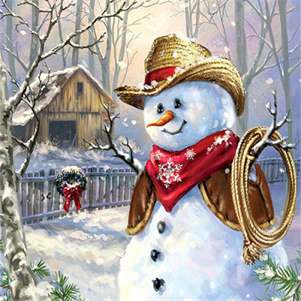 

PandaHall DIY Christmas Theme Diamond Painting Kits, including Resin Rhinestones, Diamond Sticky Pen, Tray Plate and Glue Clay, Snowman...