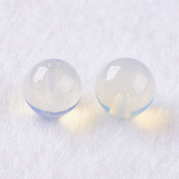 

PandaHall Opalite Beads, Half Drilled, Round, 6mm, Hole: 1mm Opalite Round