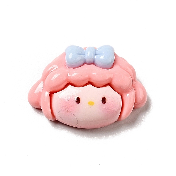 

PandaHall Lovely Opaque Resin Cabochons, Girl, Hot Pink, Human, 17.5x25x7.5mm Resin Human