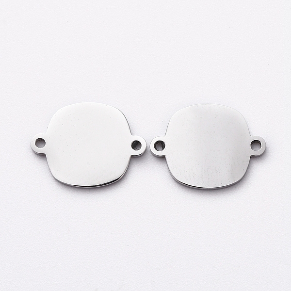 

PandaHall 304 Stainless Steel Links connectors for Jewelry Making, Manual Polishing, Square, Stainless Steel Color, 9x11.5x1mm, Hole: 0.8mm...