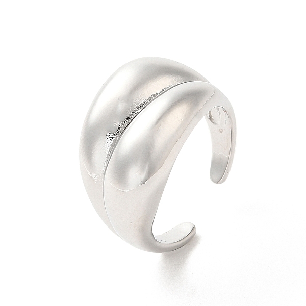 

PandaHall Brass Open Cuff Rings, Platinum, Inner Diameter: 18mm Brass