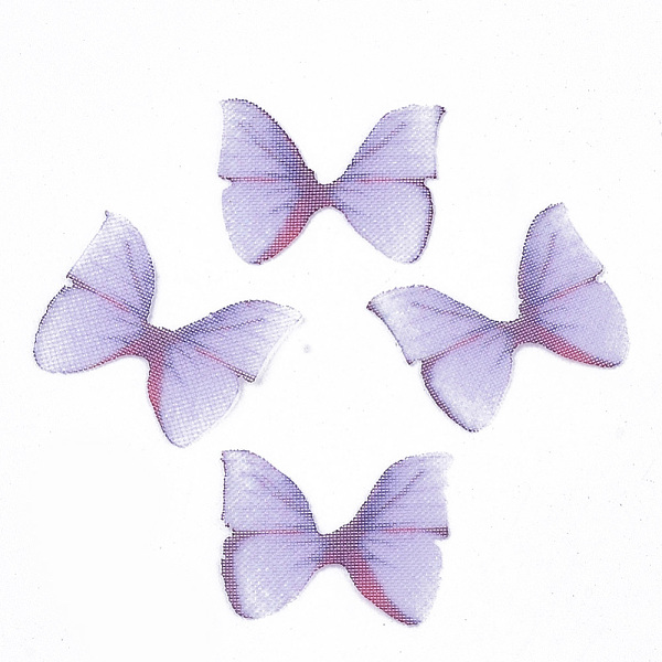 

PandaHall Two Tone Polyester Fabric Wings Crafts Decoration, for DIY Jewelry Crafts Earring Necklace Hair Clip Decoration, Butterfly Wing..., Purple