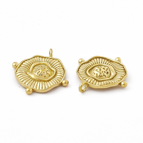 

PandaHall Vacuum Plating 201 Stainless Steel Pendant, Flat Round Charm, Real 18K Gold Plated, 25x23x4mm, Hole: 2.4mm 201 Stainless Steel...