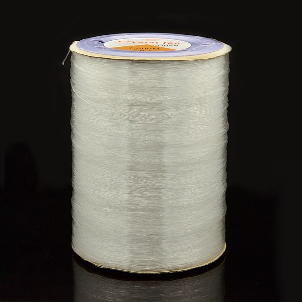 

PandaHall Korean Elastic Crystal Thread, For Jewelry Making, Clear, 1mm, about 546.8 yards(500m)/roll TPU Round Clear