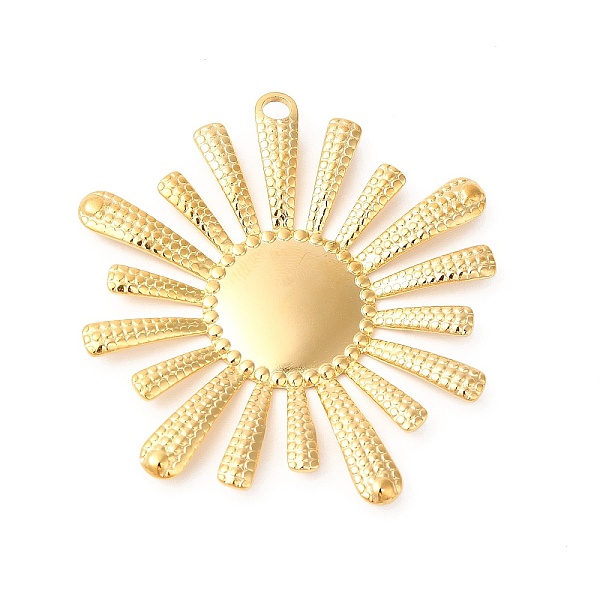 

PandaHall Ion Plating(IP) 304 Stainless Steel Pendants, Flower Charms, Real 18K Gold Plated, 46.5x44x4mm, Hole: 3mm 304 Stainless Steel...