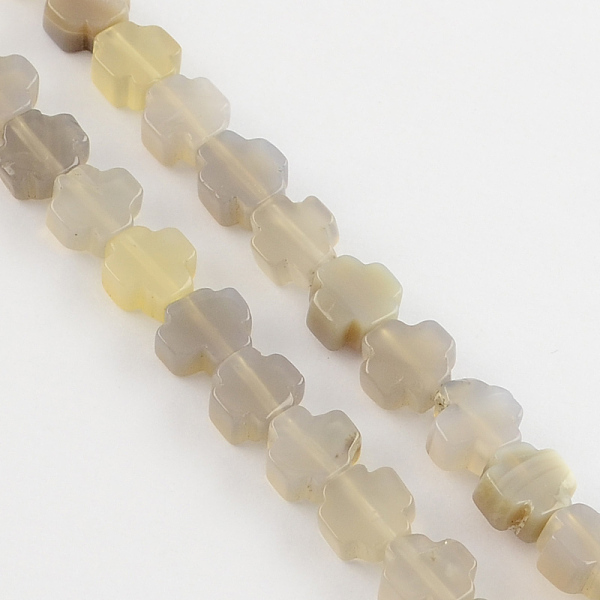 

PandaHall Natural Grey Agate Stone Beads Strands, Greek Cross, Tan, 8x8x4mm, Hole: 1mm, about 50pcs/strand, 16.9 inch Grey Agate Cross..., Orange