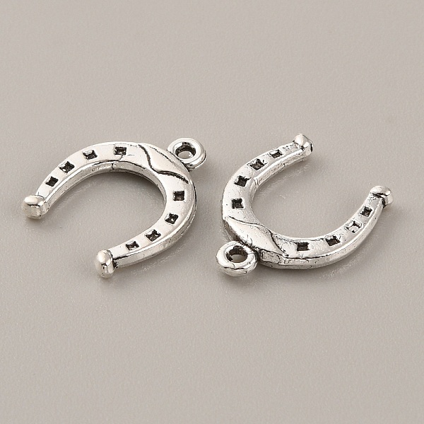 

PandaHall Tibetan Style Alloy Pendants, Horseshoes Charms, Antique Silver, 16x13x2mm, Hole: 1.2mm Alloy Horse
