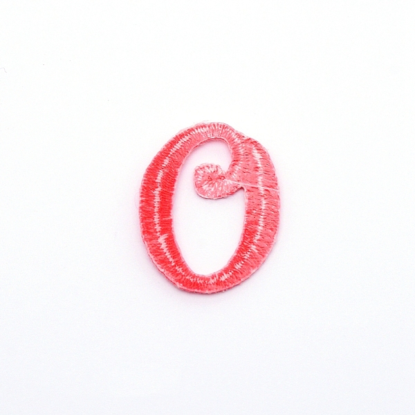 

PandaHall Computerized Embroidery Cloth Iron on/Sew on Patches, Costume Accessories, Appliques, Letter, Red, Letter.O, 26x20x1.4mm Cloth...