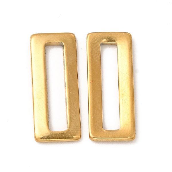 

PandaHall Ion Plating(IP) 304 Stainless Steel Linking Rings, Rectangle, Real 18K Gold Plated, 20x8x1.5mm, Hole: 16x3mm 304 Stainless Steel...