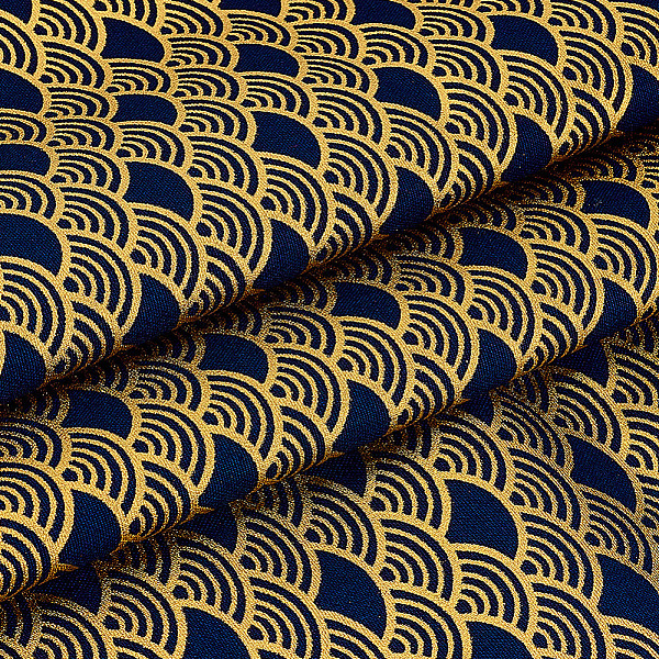 Tissu en coton à motif écailles de poisson de style japonais pour vêtements et décoration
