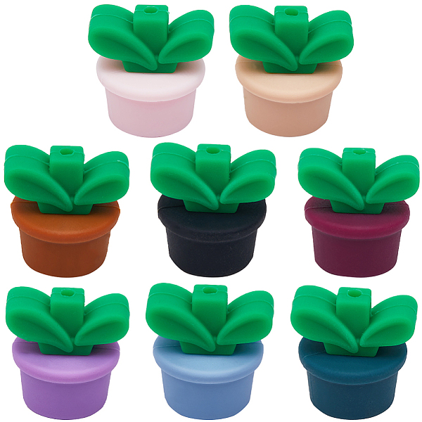 10色の植物食品グレードの環境に優しいシリコンフォーカルビーズ