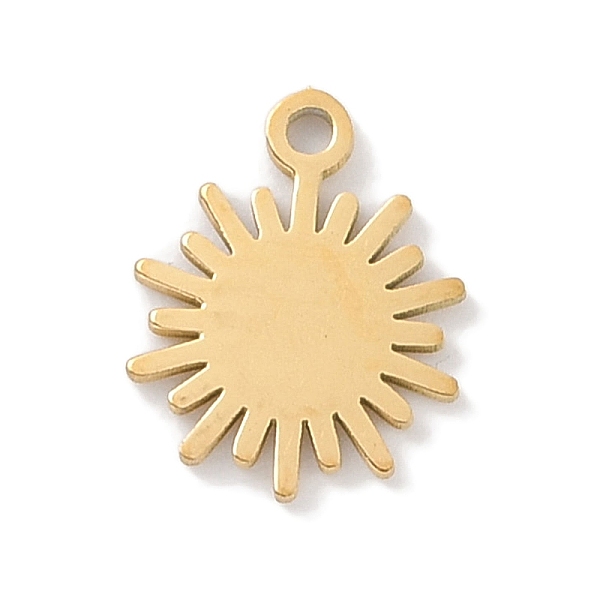 

PandaHall 304 Stainless Steel Charms, Laser Cut, Golden, Sun, 10x8x1mm, Hole: 1mm 304 Stainless Steel Sun