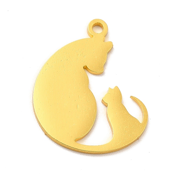 

PandaHall 201 Stainless Steel Pendants, Cat Charms, Golden, 20.5x16.5x1mm, Hole: 1.5mm 201 Stainless Steel Cat Shape