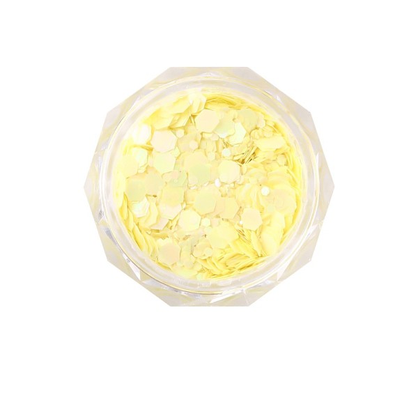 

PandaHall Shiny Nail Art Decoration Accessories, with Glitter Sequins, for DIY Sparkly Paillette Tips Nail, Light Yellow, 0.5x0.5mm, about...