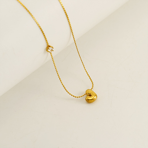 

PandaHall 304 Stainless Steel Micro Pave Cubic Zirconia Pendant Necklaces, Letter J, 17.09 inch(43.4cm), pendant: 8x7mm 304 Stainless Steel...