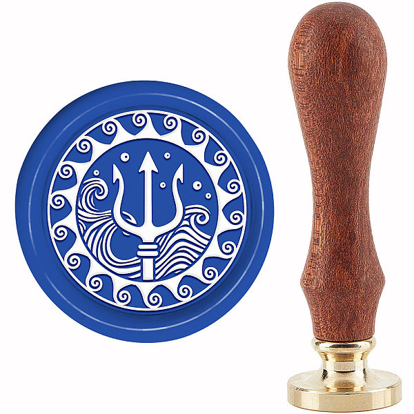 

PandaHall Brass Wax Seal Stamp with Handle, for DIY Scrapbooking, Nautical Theme, 3.5x1.18 inch(8.9x3cm) Brass Others
