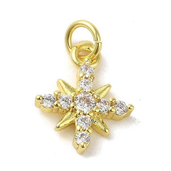 

PandaHall Brass Micro Pave Cubic Zirconia Charms, Real 18K Gold Plated, Star Charms, Clear, 14.5x11.5x2.5mm, Hole: 3mm Brass+Cubic Zirconia...