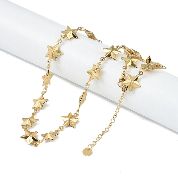 

PandaHall 304 Stainless Steel Link Chain Necklaces, Real 18K Gold Plated, Star, Real 18K Gold Plated, 16.38 inch(41.6cm) 304 Stainless Steel...