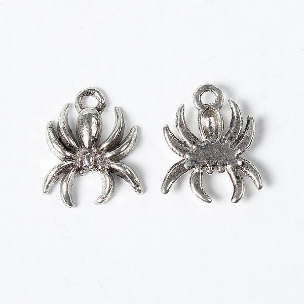 

PandaHall Alloy Pendants, Spider, Lead Free and Cadmium Free, Antique Silver, about 18mm long, 14mm wide, 3mm thick, hole: 2mm Alloy Spider