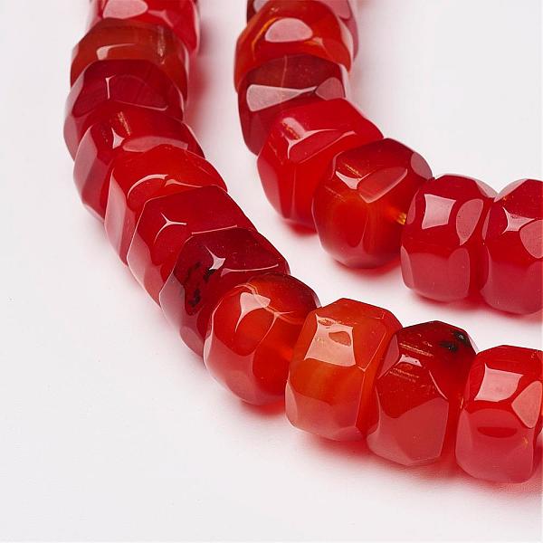 Natural Red Agate Beads Strands