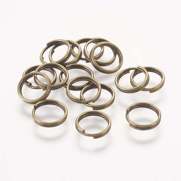 

PandaHall Iron Split Rings, Double Loops Jump Rings, Cadmium Free & Nickel Free & Lead Free, Antique Bronze, 8x1.4mm, about 6.6mm inner...