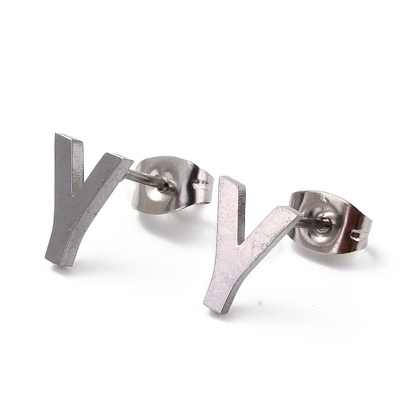 

PandaHall 304 Stainless Steel Greek Alphabet Stud Earrings, Manual Polishing, Letter.G, 7~11x2~10x1.5mm, Pin: 0.8mm 304 Stainless Steel...