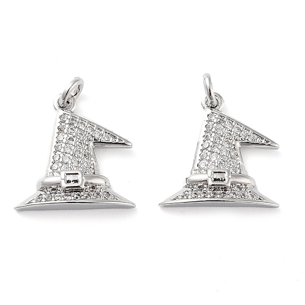 

PandaHall Rack Plating Brass Micro Pave Clear Grade AAA Cubic Zirconia Pendants, with Jump Ring, Long-Lasting Plated, Cadmium Free & Lead...