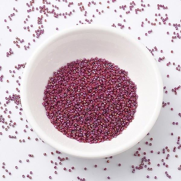 

PandaHall MIYUKI Delica Beads, Cylinder, Japanese Seed Beads, 11/0, (DB2275) Opaque Glazed Jujube, 1.3x1.6mm, Hole: 0.8mm, about..., Purple