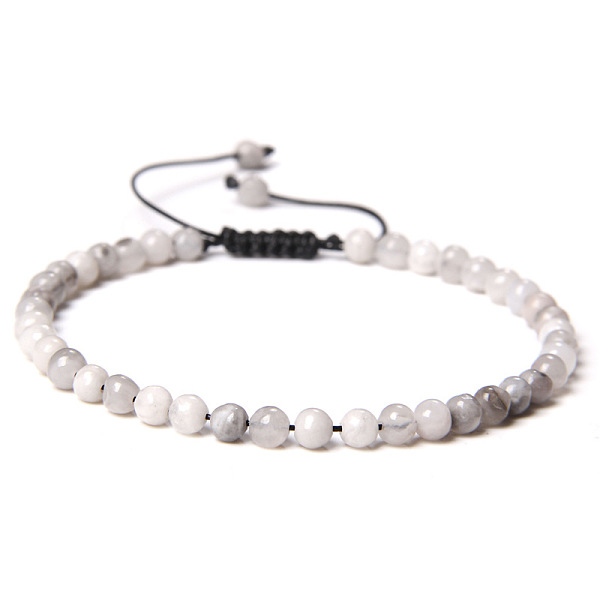 Bracciale da donna regolabile con perline in agata crazy