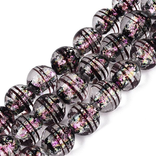 Brins de perles de lampwork en verre à la main