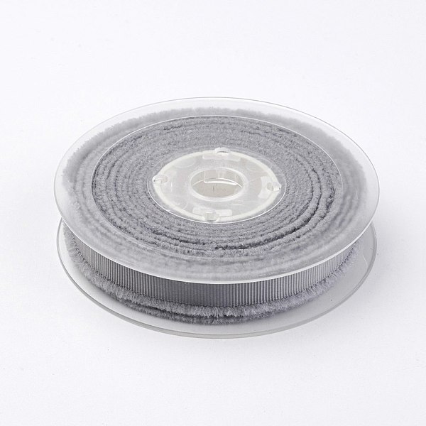 

PandaHall Polyester Frayed Grosgrain Ribbons, with Fringe Tassel, Gray, 5/8 inch(16mm), about 50yards/roll(45.72m/roll) Polyester None Gray