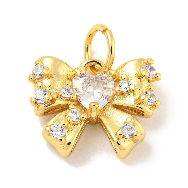 

PandaHall Rack Plating Brass Micro Pave Clear Cubic Zirconia Pendants, Long-Lasting Plated, with Jump Rings, Lead Free & Cadmium Free...