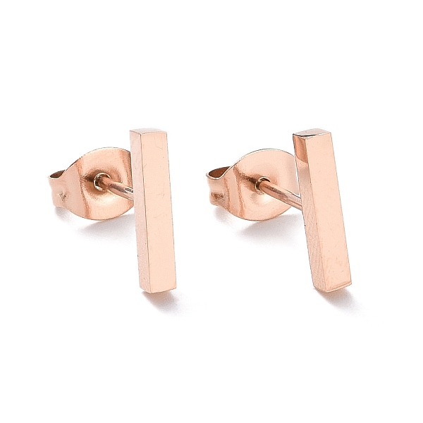 Cuboid 304 Stainless Steel Stud Crawler Earrings