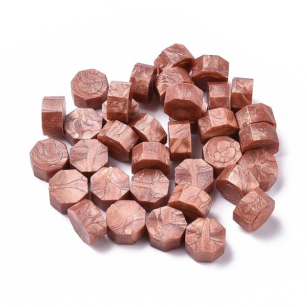 

PandaHall Sealing Wax Particles, for Retro Seal Stamp, Octagon, Camel, 9mm, about 1500pcs/500g Wax Brown