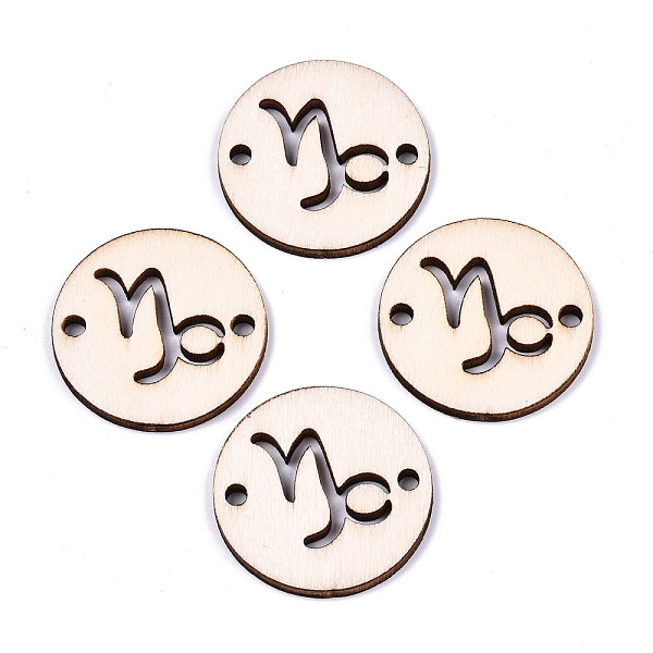 

PandaHall Unfinished Natural Poplar Wood Links Connectors, Laser Cut, Flat Round with Constellation, Cancer, 29.5x2.5mm, Hole: 2.5mm Wood...