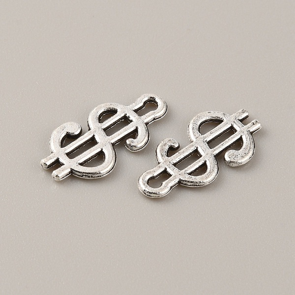 

PandaHall Money Theme Tibetan Style Alloy Pendants, Antique Silver, Dollar Sign, 17.5x8.5x1mm, Hole: 2.8x1mm Alloy Symbol