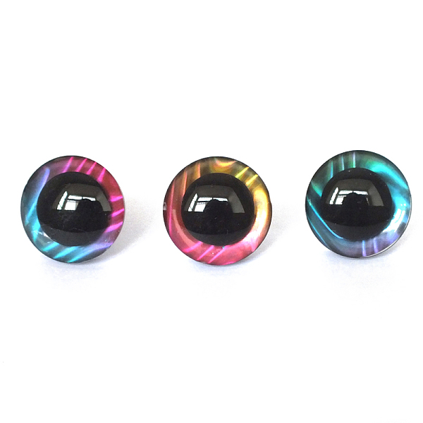 

PandaHall Plastic Safety Craft Eyes, for DIY Doll Toys Puppet Plush Animal Making, Colorful, 12mm Plastic Half Round
