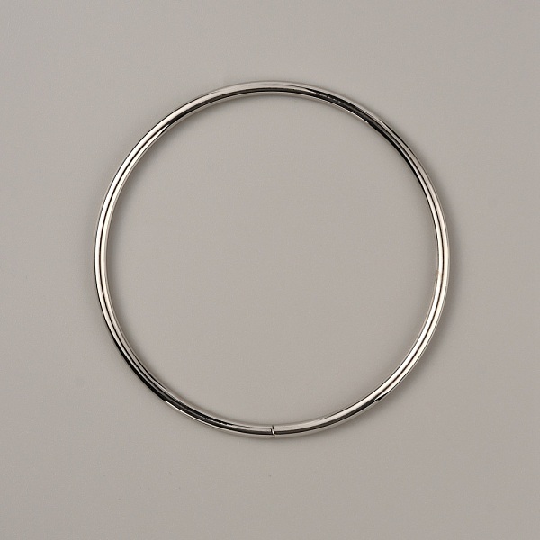 

PandaHall Iron Bag Handles, for Handmade Bag Handbags Purse Handles Replacement, Round Ring, Platinum, 11.05x0.45cm, Inner Diameter: 10.15cm...
