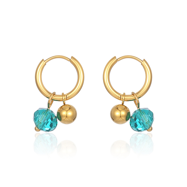 

PandaHall Stainless Steel Dangle Earrings for Women Stainless Steel Round