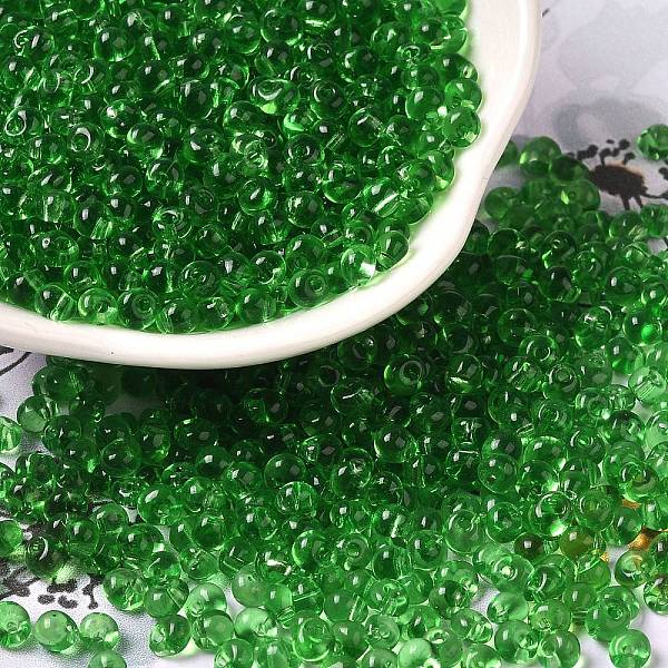 

PandaHall Transparent Colours Glass Seed Beads, Fringe Teardrop Beads, Green, 6/0, 4~4.5x3~3.5x4~4.5mm, Hole: 1~1.2mm, about 5625pcs/pound...