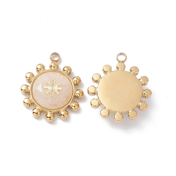 

PandaHall Natural & Synthetic Mixed Gemstone Pendants, with Ion Plating(IP) Real 24K Gold Plated 304 Stainless Steel Findings, Faceted...