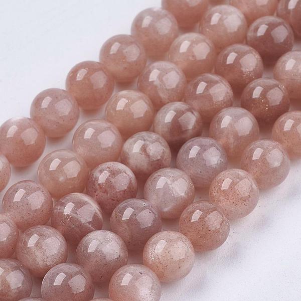 Chapelets De Perles De Sunstone Naturelle Naturelles